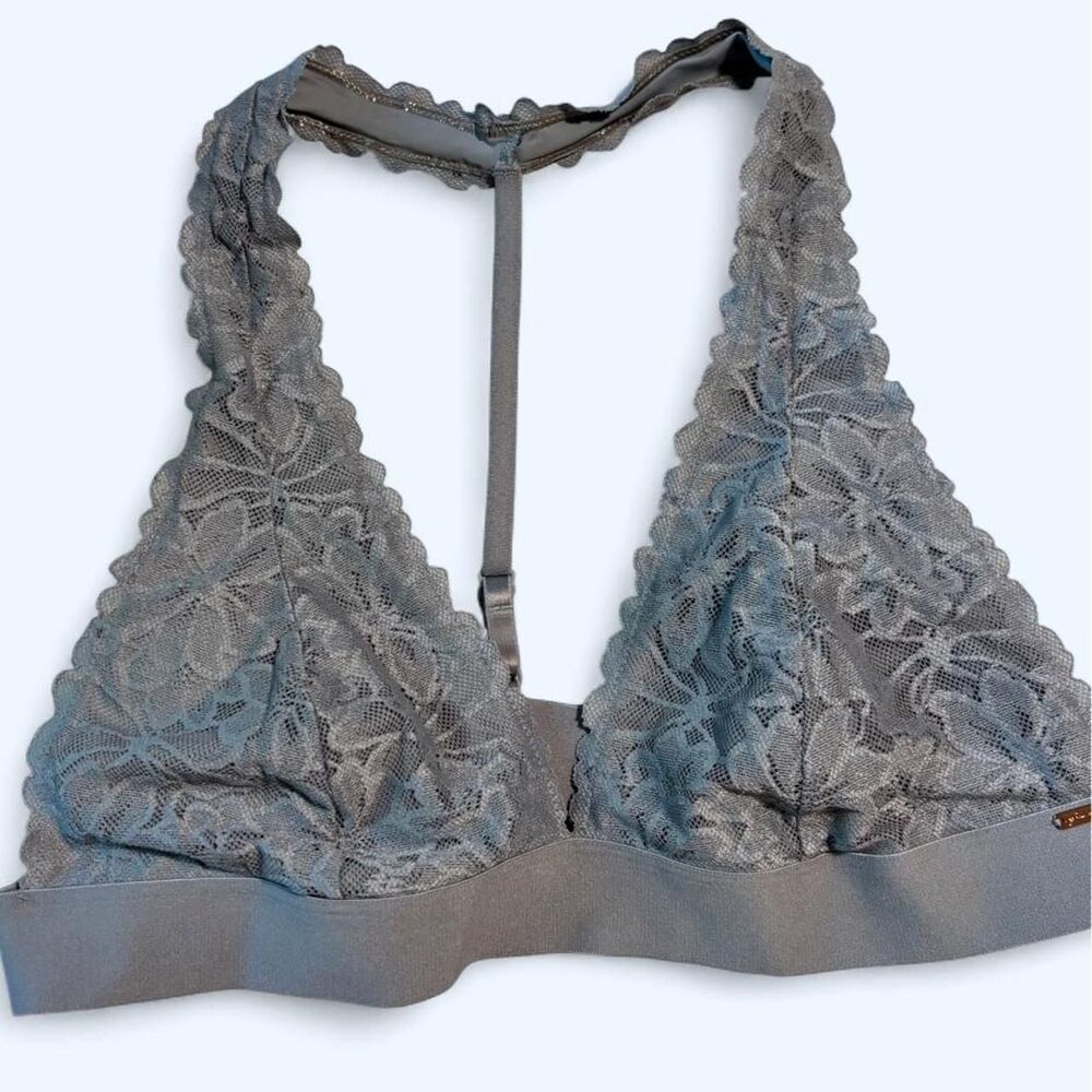 Victoria-s-secret Women's Blue and Grey Bra